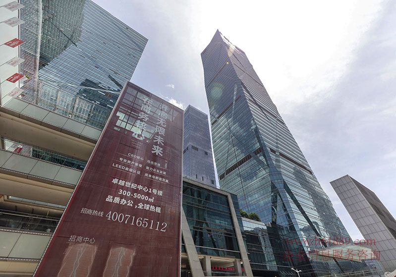 皇崗商務(wù)中心(卓越世紀(jì)中心2號(hào)樓) 出租均價(jià):139元/平米/月 福田核心區(qū) 會(huì)展中心地鐵站 外觀圖片