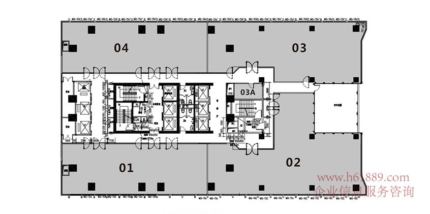 兆邦基金融大廈 地鐵1號(hào)線【羅寶線】地鐵10號(hào)線【坂田線】崗廈站C出口 出租 戶型圖片